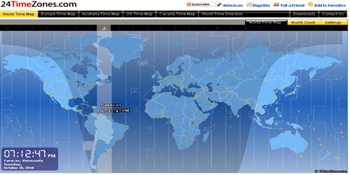 ზუსტი დრო მსოფლიოს ნებისმიერ ქალაქში - 24timezones