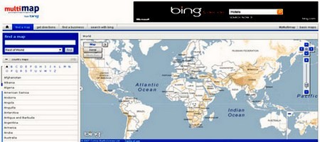 ონლაინ რუქები და ატლასები - Multimap