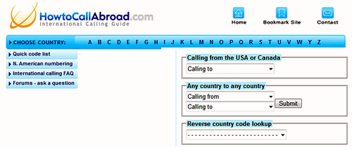 საერთაშორისო სატელეფონო კოდები - Howtocallabroad