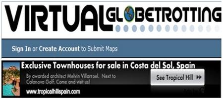 ონლაინ რუქები და ატლასები - Virtualglobetrotting